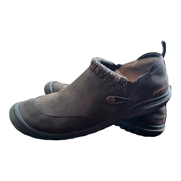 JSport by Jambu ALICE Loafers Shoes Womens Size 7M Brown Fur Winter Slip‎ On - Picture 4 of 7